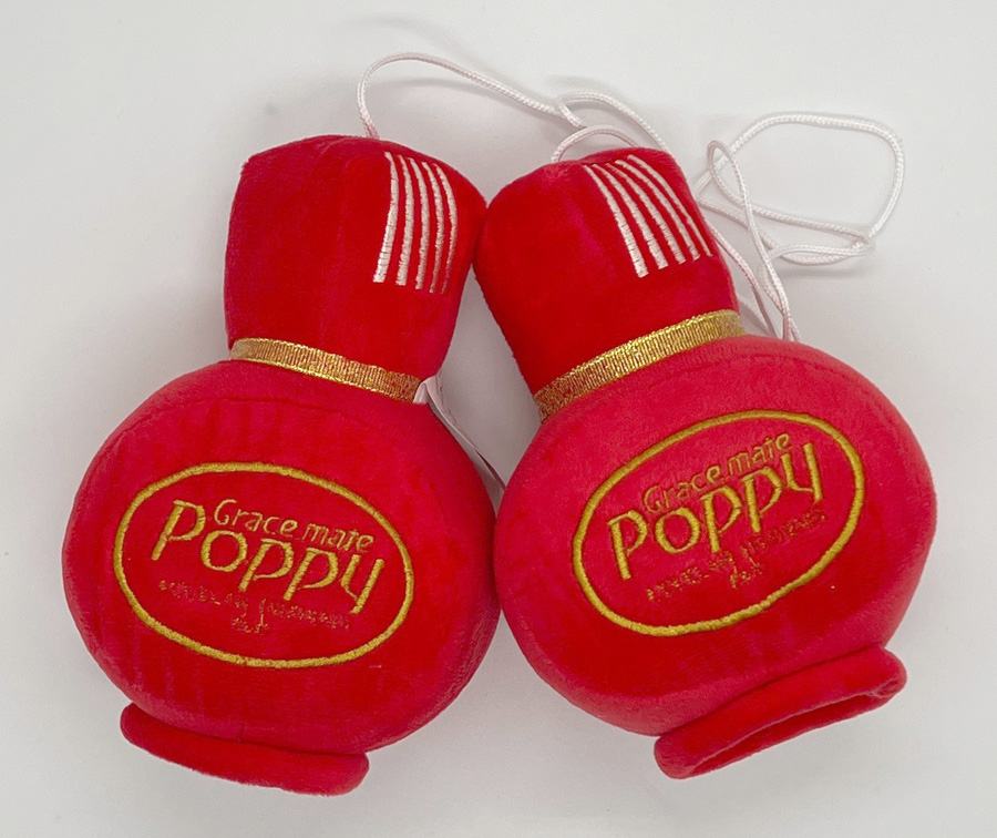 Plyšové POPPY lahvičky – červené