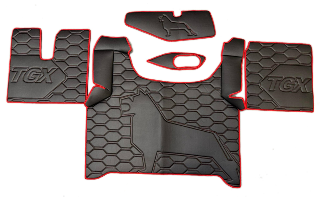 autokoberec MAN TGX od 2020 automat (2 kastlíky) – vlastní kombinace /vzor 1/ – alcantara