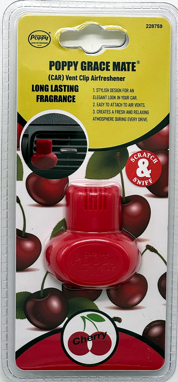 Osvěžovač do mřížky POPPY EVA – Cherry