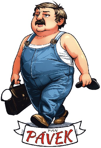 Samolepka Pan Pávek
