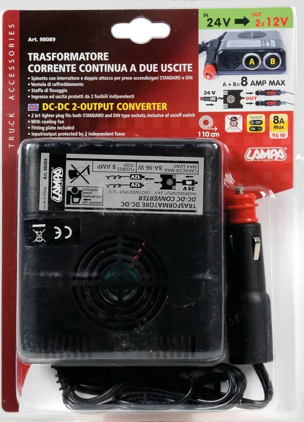 Měnič napětí 24V/12V 8A