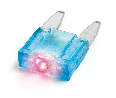 Pojistky s LED indikátorem MINI – sada 10ks