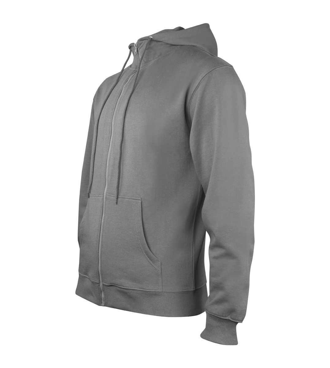 Mikina s výšivkou šedá – na zip