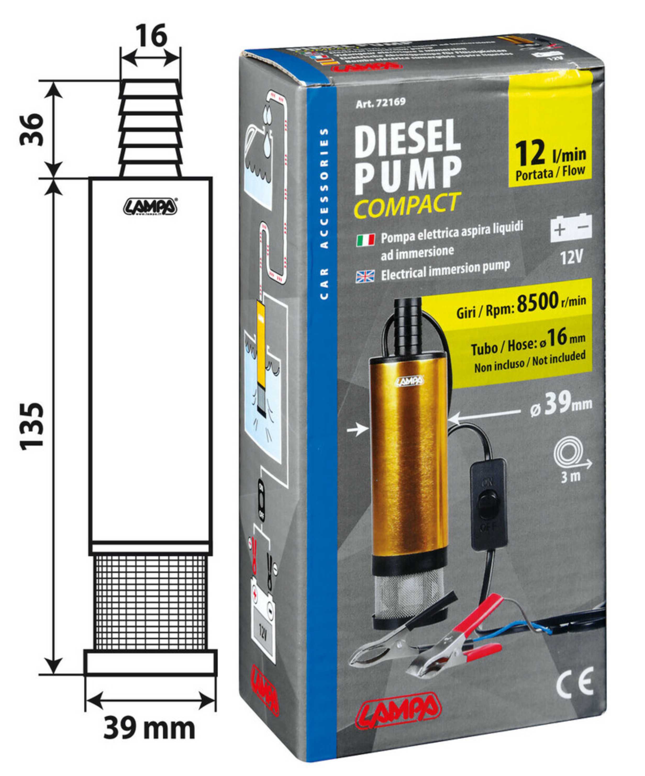 Elektrické ponorné čerpadlo 12V