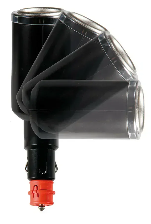 Roztrojka autozapalovače s USB a prodloužením 200cm