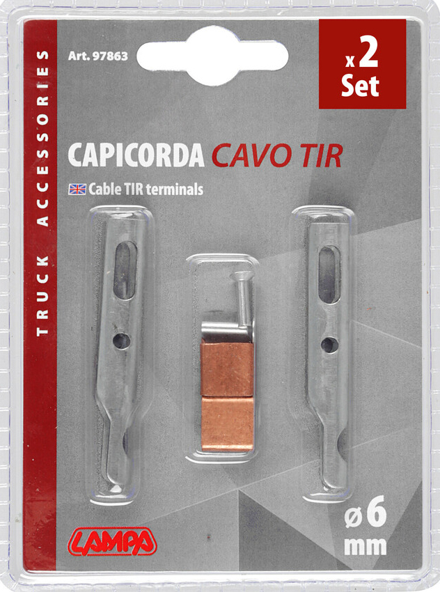 Náhradní koncovky celních lanek ⌀6mm