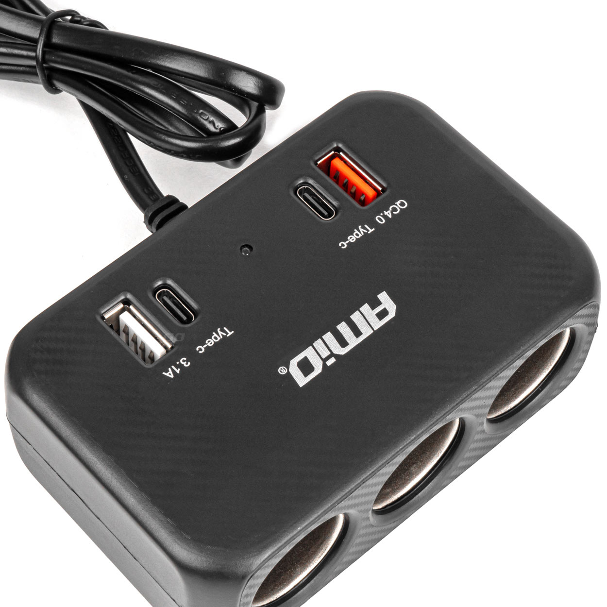 Roztrojka zapalovače s USB na 12/24V