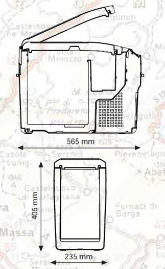 autochladnička TB18 Indel B, 12/24V, 18l