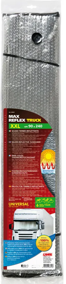 Sluneční clona reflexní pevná truck XXL 240x90cm
