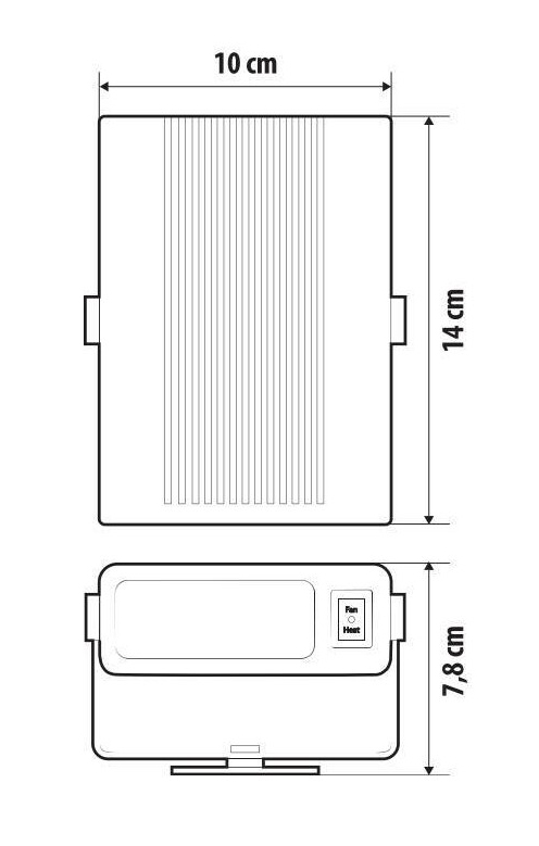 Topení s ventilátorem do vozidla 24V, 150W