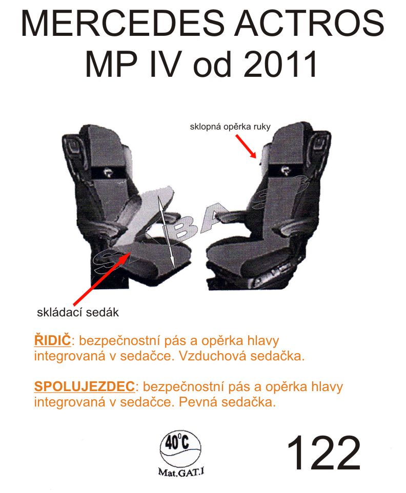 autopotah kožený MERCEDES č.122 – ROYAL