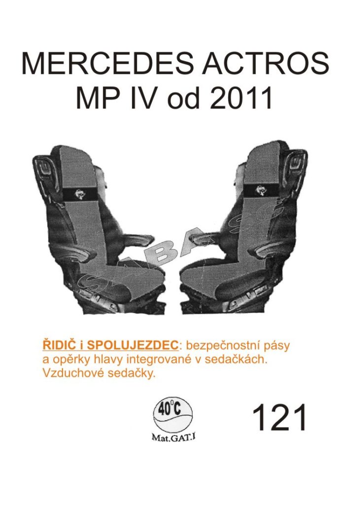 autopotah kožený MERCEDES č.121 – ROYAL