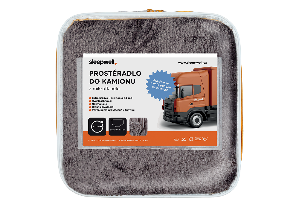 Prostěradlo mikroflanel SCANIA / VOLVO s výřezem