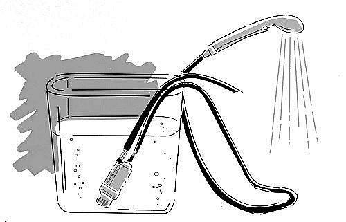 Elektrická přenosná sprcha 12V