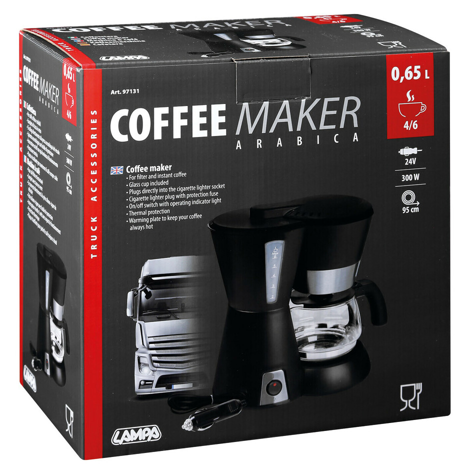 Kávovar 24V Arabica, 0,65l, 300W